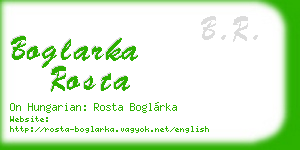 boglarka rosta business card